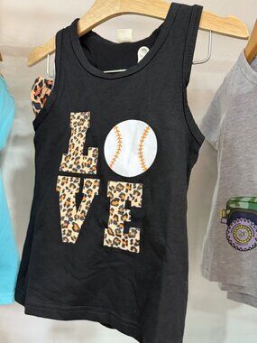 Leopard Girls baseball Outfit